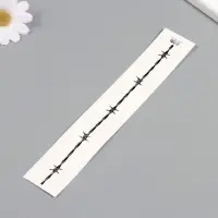Переводная тату на тело чёрная &laquo;Браслет. Колючая проволока&raquo;, 20&times;3 см