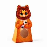 Коробка складная с окном &laquo;Львёнок&raquo;, 6 х 12 х 3.5 см