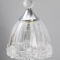 Лампа настольная RISALUX &laquo;Переливы&raquo;, LED, 10 Вт, ночник 3 Вт, хром, 13.5&times;13.5&times;33 см