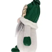 Фигура текстиль &laquo;Гном лосяш в зелёном&raquo; 33&times;12&times;18 см, 1 LED, от батареек AG13&times;3, свечение тёплое белое