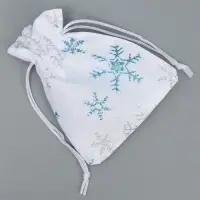 Мешочек подарочный холща &laquo;С Новым Годом&raquo;, 10 х 12 см +/- 1.5 см