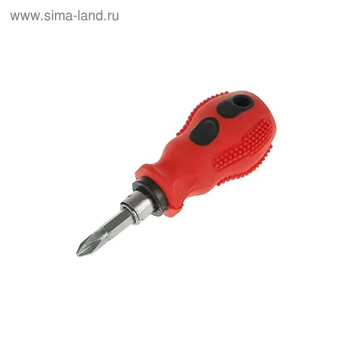 Отвертка комбинированная ЛОМ, 2 в 1, двухкомпонентная рукоятка, PH2/SL6&times;38 мм