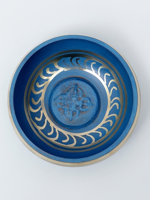 Музыкальный инструмент поющая чаша Music Life, синяя, 8,5 см