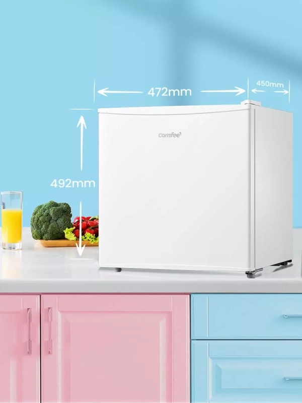 Холодильник RCD76WH1R, 43л, мороз отсек, однокамерный, белый