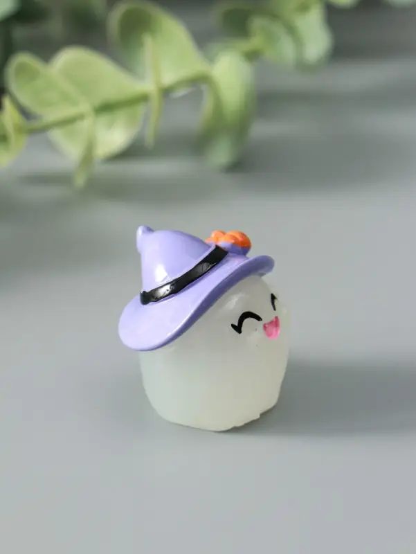 Сувенир эпоксидная смола флюоресцентный "Хэллоуин" набор 4 шт 5х5х3,5 см