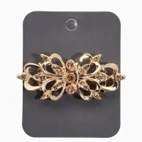 Зажим для кардигана "Ажур", цветы, цвет золотой в золоте