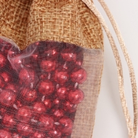 Льняной мешочек для хранения украшений, подарков, трав, 10 х 14 см, набор из 5 штук