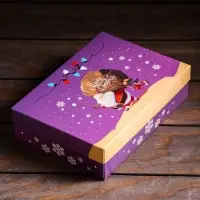 Подарочная коробка сборная &laquo;Новогодний волшебник&raquo;, 21&times;15&times;5.7 см