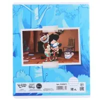 Тетрадь в линейку 18 листов, 5 видов МИКС, обложка мелованный картон, &laquo;Гравити Фолз&raquo;