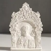 Икона с подвесом "Николай Чудотворец", размер 12х8х2 см,гипс