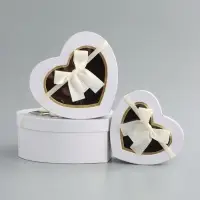 Набор коробок 3 в 1 сердца 22 х 20 х 9;  18.5 х 17 х 7.5; 1 6 х 14 х 6 см