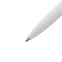 Ручка шариковая автоматическая, 1.0 мм, BrunoVisconti SAN REMO, стержень синий, белый металлический корпус Soft Touch, в тубусе