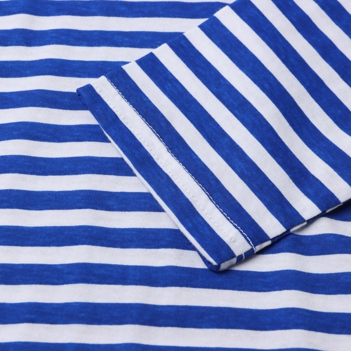 Тельняшка мужская, цвет белый/синий, размер 52