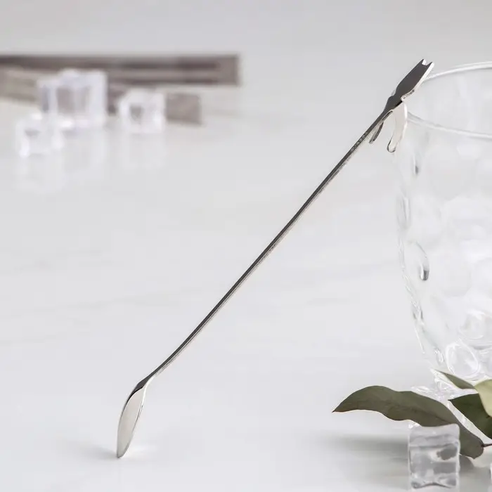 Ложка барная из нержавеющей стали Magistro &laquo;Котик&raquo;, длина 20 см, цвет серебряный