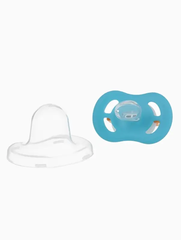 Соска - пустышка ортодонтическая &laquo;Пингвин&raquo;, +6 мес., цвет голубой