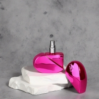 Флакон для парфюма &laquo;Сердце&raquo;, стеклянный, с распылителем, 25 мл, цвет розовый