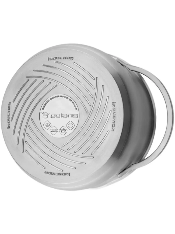 Кастрюля 6 л со стеклянной крышкой 24 см Solid-24С, индукция