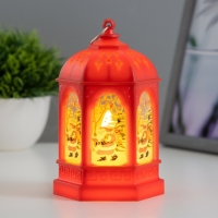 Ночник "Огонек" LED 1Вт 3хAG13 красный 8,5х8,5х13см RISALUX Ночник "Огонек" LED 1Вт 3хAG13 красный 8,5х8,5х13см RISALUX