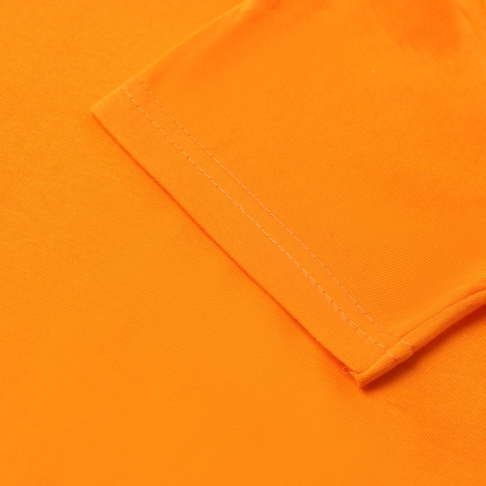 Футболка детская, цвет оранжевый, рост 128 см