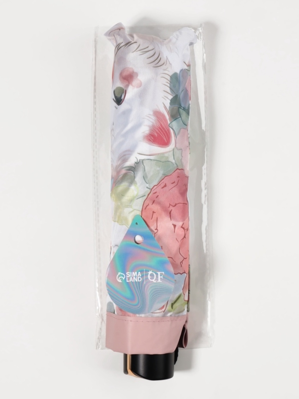 Зонт механический &laquo;Рисунки&raquo;, 4 сложения, 8 спиц, R=47/56 см, d=94 см, МИКС