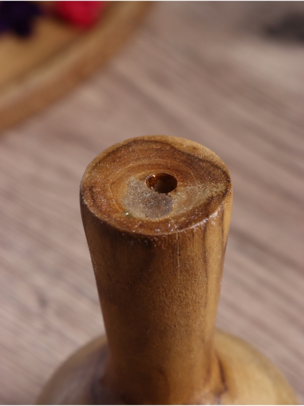 Ваза "Виолетта" дерево Джати, 10х10х15 см, цв. коричневый