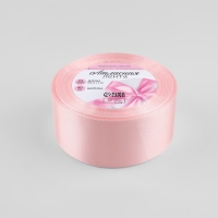 Лента атласная, 40 мм &times; 23 &plusmn; 1 м, цвет пастельно-розовый №43