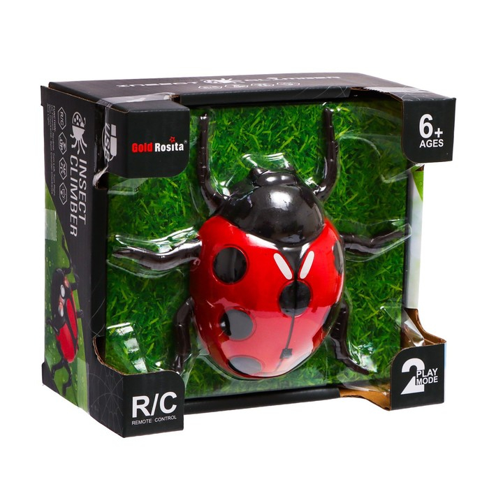 Жук на радиоуправлении &laquo;Божья коровка&raquo;, ползает по стене