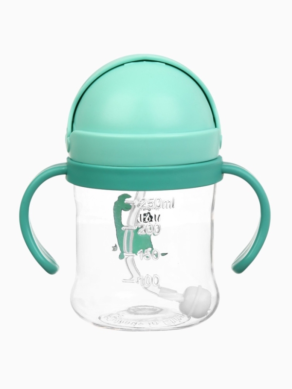 Mum&Baby, Поильник- непроливайка с трубочкой, дракоша, бирюзовый SL-07275B