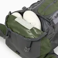 Рюкзак тур 65+5л, 30*20*53, отдел на шнурке, 5нар+2вн кармана, цвет хаки