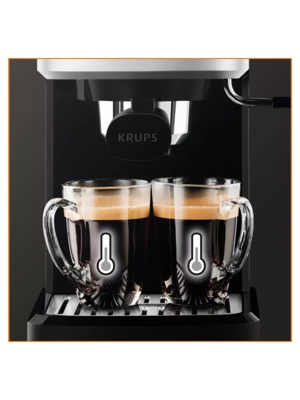 Рожковая кофеварка Calvi XP344010, давление 15 бар