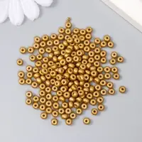 Бисер стекло 6/0 "Золотой" 15 гр МИКС