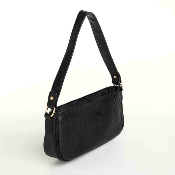 Сумка женская на молнии, цвет чёрный