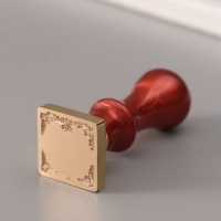 Печать для сургуча с пластиковой ручкой "Фигурная рамка" 6,3х2,5х2,5 см