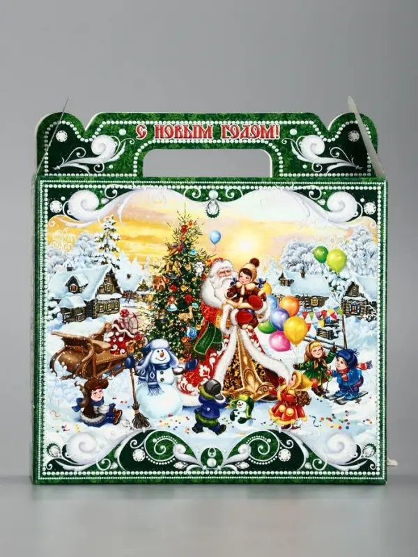 Подарочная коробка новогодняя &laquo;Чудо тройка&raquo; Чемоданчик малый, 17.3&times;6.5&times;15 см
