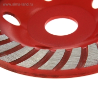 Чашка алмазная зачистная ЛОМ, TURBO, 125 мм