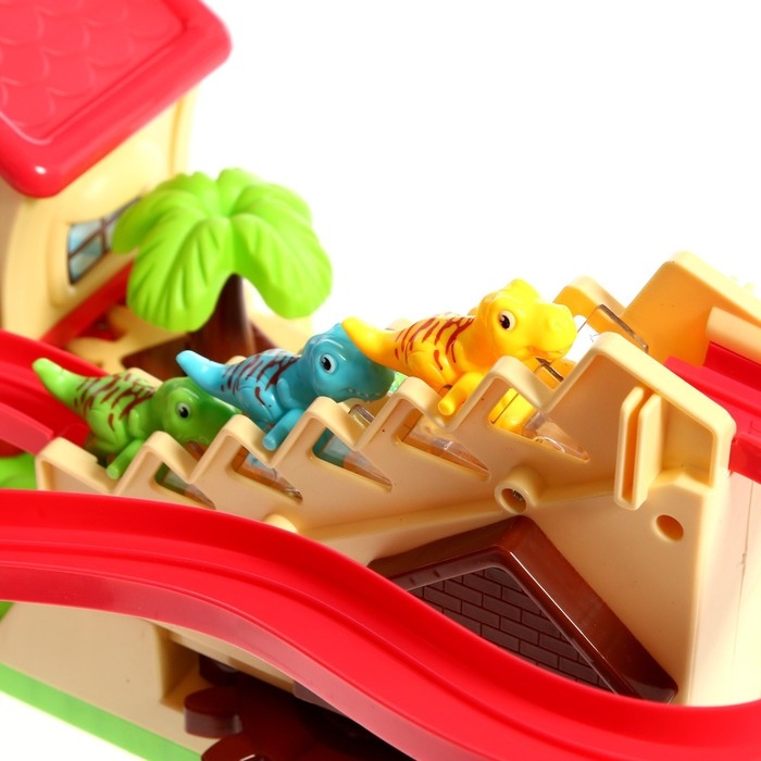 Конструктор развивающий с шестерёнками &laquo;Дино Мир&raquo;, 33 детали