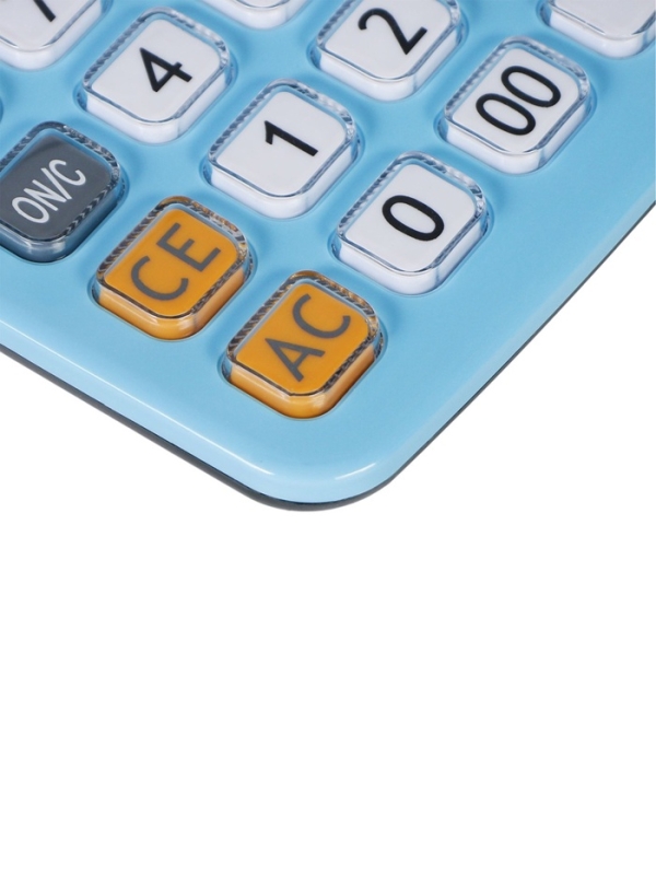 Калькулятор настольный 12-разрядный КК-2700В, синий