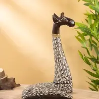 Сувенир "Жираф" дерево 25х13х40 см, бежево-коричневый