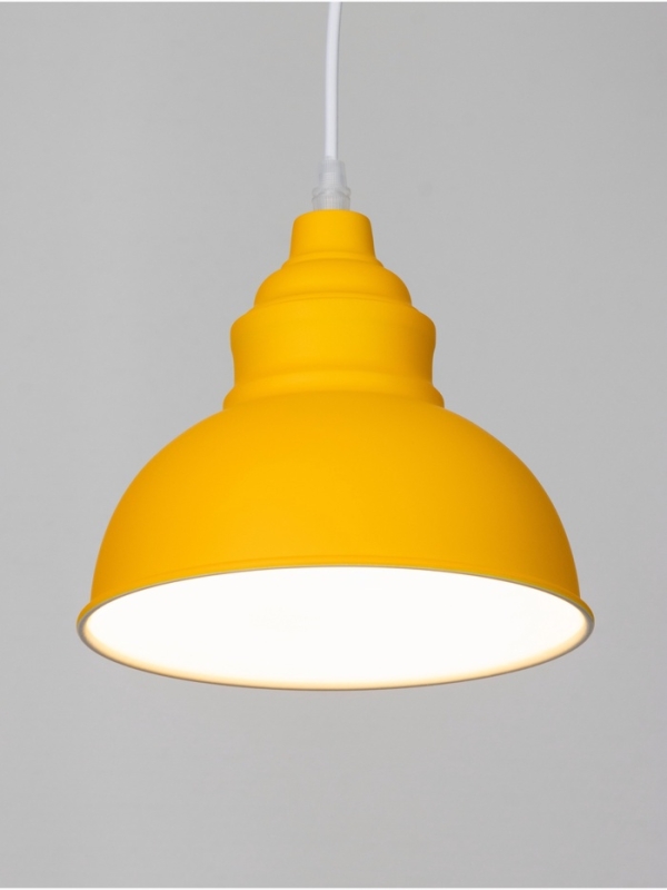 Светильник Paul 1х40Вт Е27 пр-1м лимонный 20х20х17,5см