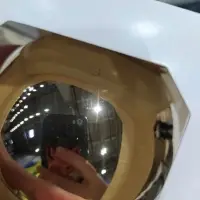 Оформительский шар Finery, 8 см, глянцевый золотистый