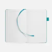 Ежедневник White Shall, недатированный, бело-бирюзовый