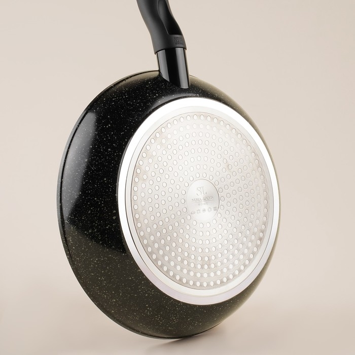 Сковорода алюминиевая с антипригарным покрытием SL Home, d=28, h=5 см, индукция, цвет чёрный Сковорода алюминиевая с антипригарным покрытием SL Home, d=28, h=5 см, индукция, цвет чёрный