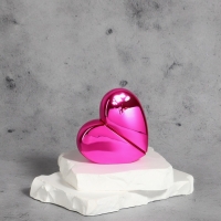 Флакон для парфюма &laquo;Сердце&raquo;, стеклянный, с распылителем, 25 мл, цвет розовый
