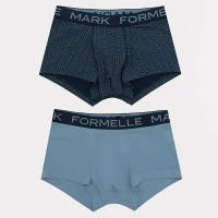 Набор мужских трусов боксеры (2 шт), цвет туманно -голубой, размер 52 (XL)