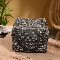 Корзинка плетеная "Бонтанг" бамбук 24х24х15 см, тёмная Корзинка плетеная "Бонтанг" бамбук 24х24х15 см, тёмная