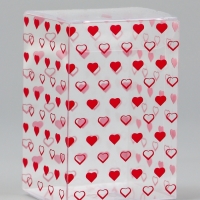 Складная коробка из PVC "Сердечки", 4,5 х 5 х 7,5 см 5шт