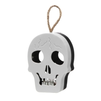 Ночник "Череп" LED 1Вт RGB от батареек LR1130 бело-черный 9,5х4х5см RISALUX Ночник "Череп" LED 1Вт RGB от батареек LR1130 бело-черный 9,5х4х5см RISALUX