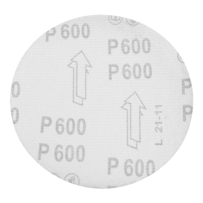 Круг абразивный шлифовальный под Круг абразивный шлифовальный под "липучку" ТУНДРА, 150 мм, Р600, 5 шт.