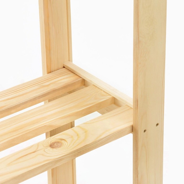 Стеллаж деревянный 118х64х27,5 см, 2 сорт, 4 полки