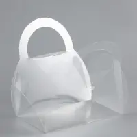 Складная прозрачная коробка из PVC, для упаковки подарков, 9.5&times;6&times;5 см